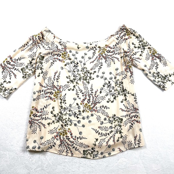 Bailey 44 Small Ivory Cream Floral Off the Shoulder Blouse - Picture 3 of 8